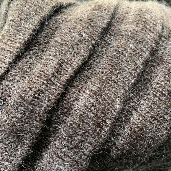 Fratellitalli infinity, neck, gator, scarf brown wool, mohair, acrylic blend - Picture 6 of 7